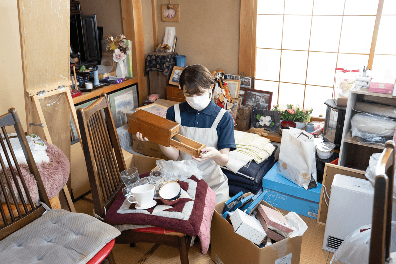 遺品整理後の整理された空間